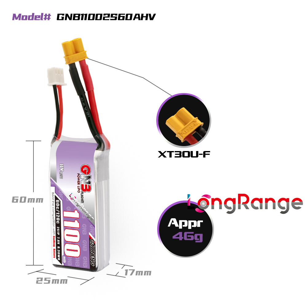 GNB Drone balap panjang, suku  - Rc Helicopter Battery ulasan dan harga