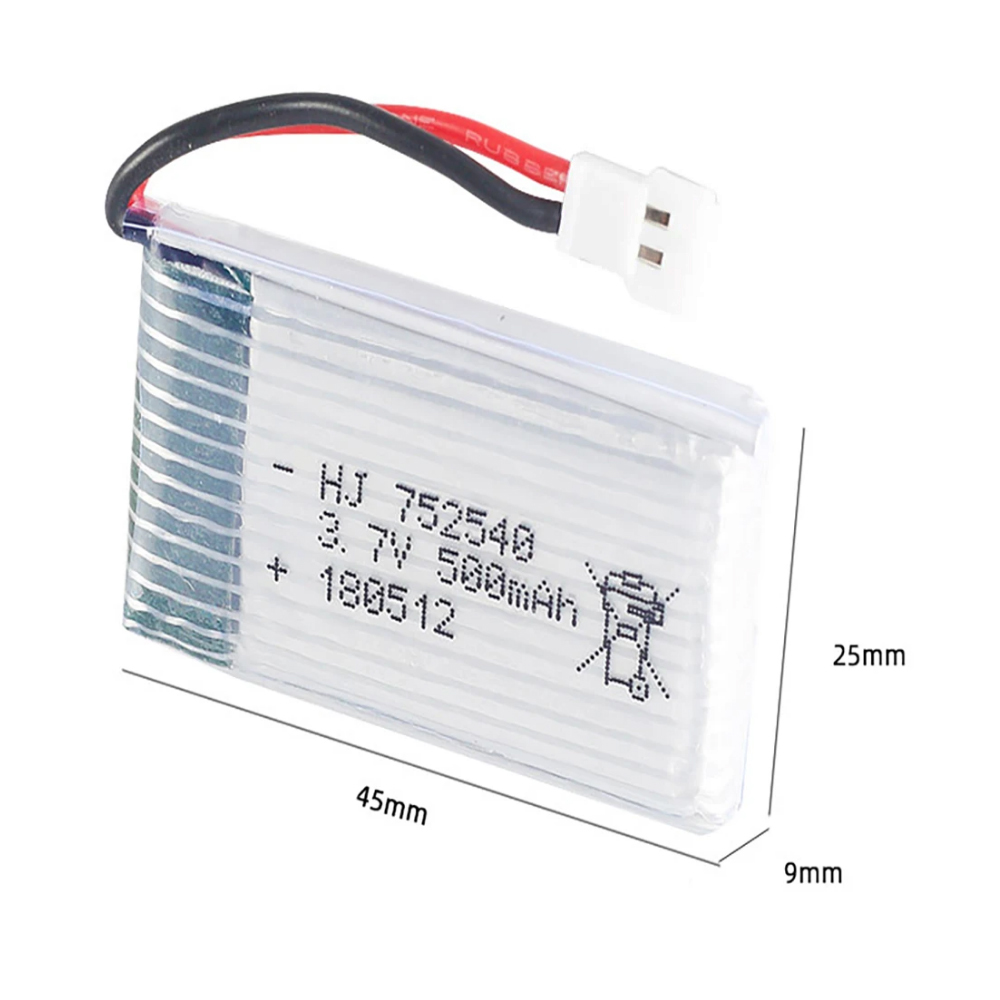 H31 baterai 3.7V 500mAh 752540 - Rc Helicopter Coaxial ulasan dan harga